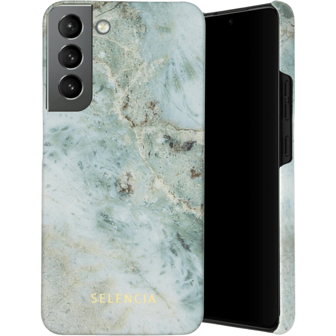 Selencia Galaxy S22 Plus Fashion Hoesje Marble Blue