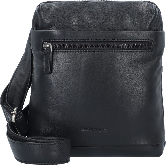 Jack Kinsky Brisbane Schoudertas Leer 22 cm - Jongens - schwarz