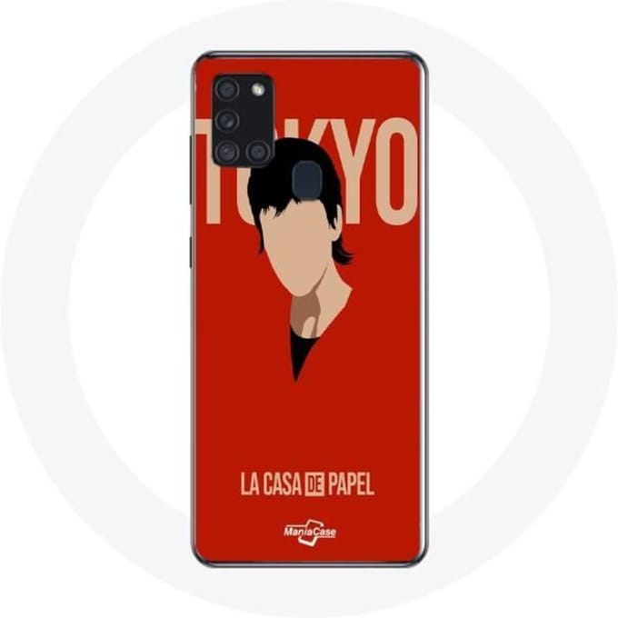 Coque Samsung Galaxy A21S La casa de papel Tokyo Fanart logo