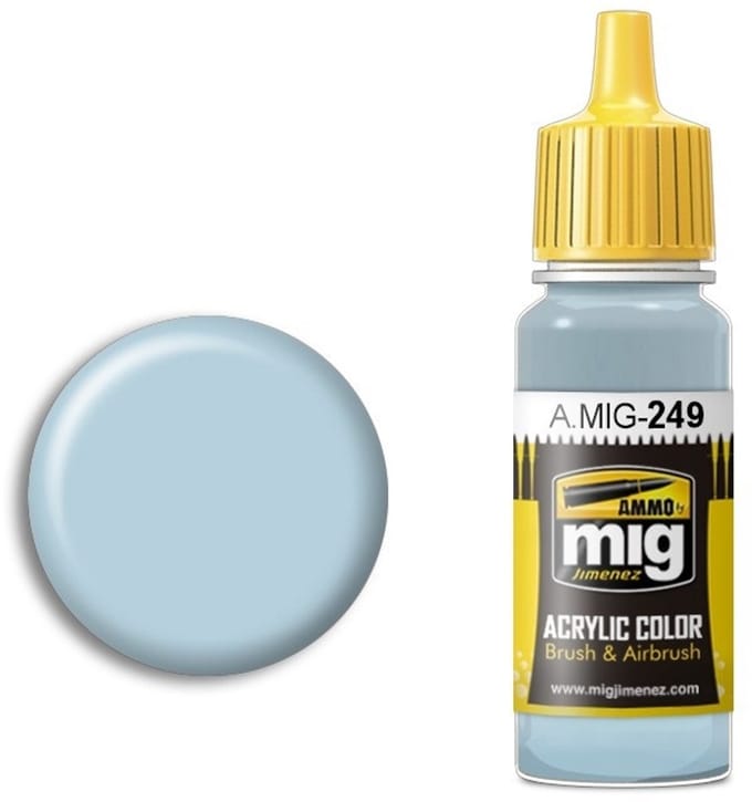 AMMO by Mig Jimenez Hobbyverf Acrylverf - MIG 0249 Light Blue - Acryl Verf flesje - 17 ml