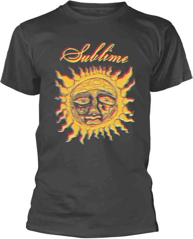 Sublime - Yellow Sun Heren T-shirt - M - Grijs