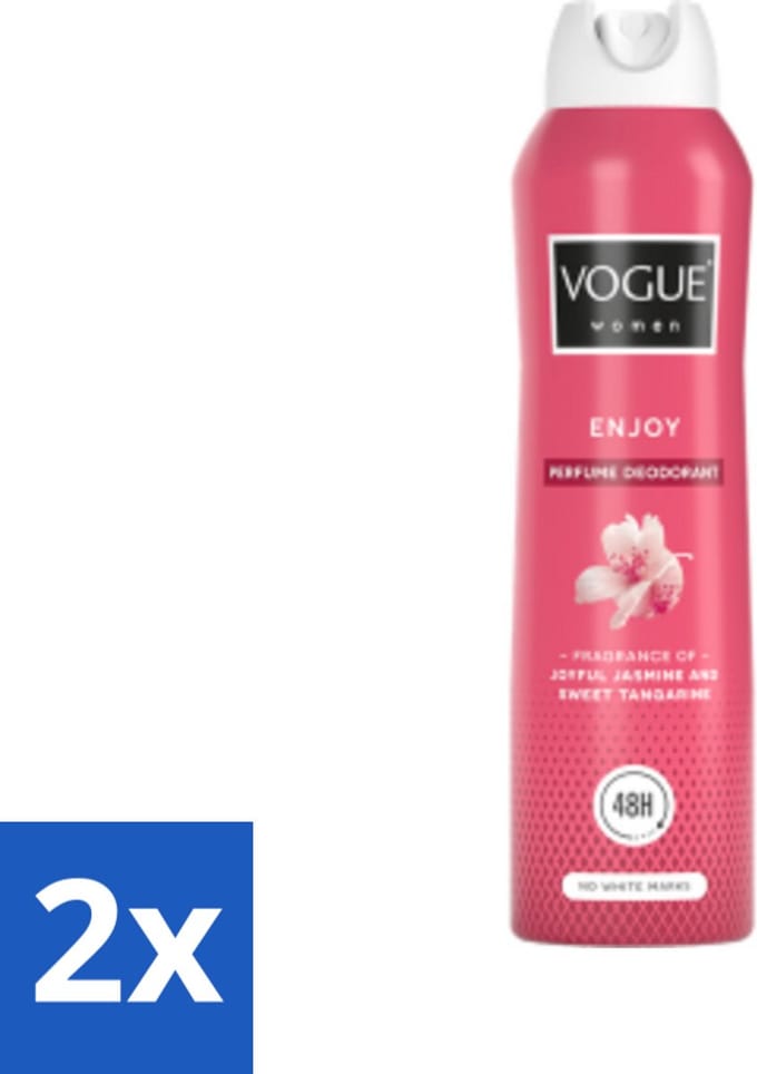 Vogue Enjoy Parfum Deodorant 150 ml - Voordeelverpakking - 2 stuks