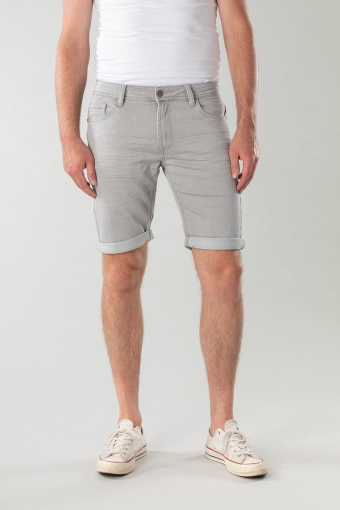 New Star heren bermuda short Valero  jogg jeans grey denim - 3XL
