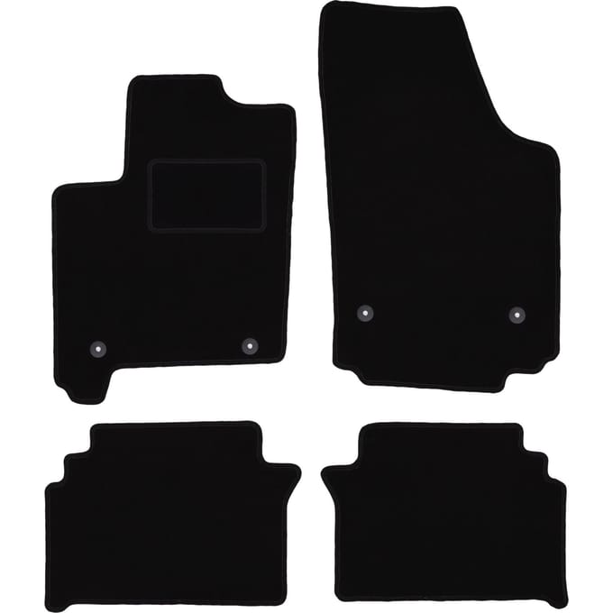 Zwarte veloursmatten voor: Opel Meriva A minivan (2002-2010)