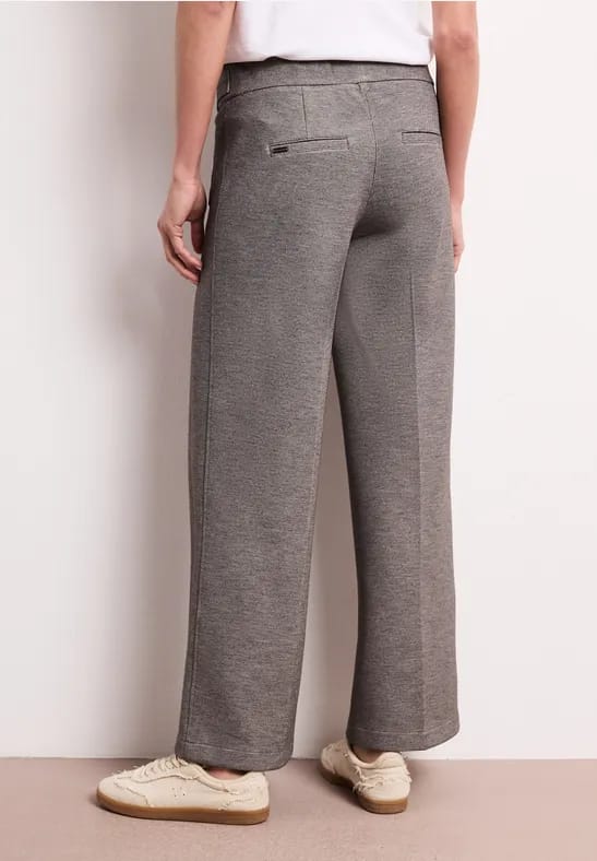 Wide Legs broek met knoopdetails
