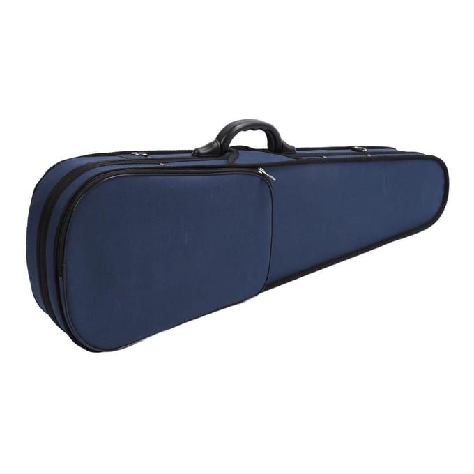 Viool Hardcase Driehoek Oversized Oxford Doek Drukbestendig Harde Schaal Vioolkoffer met blue