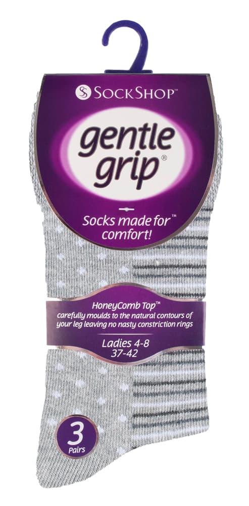6 paar sokken zonder elastiek damessokken met zachte grip - GG99