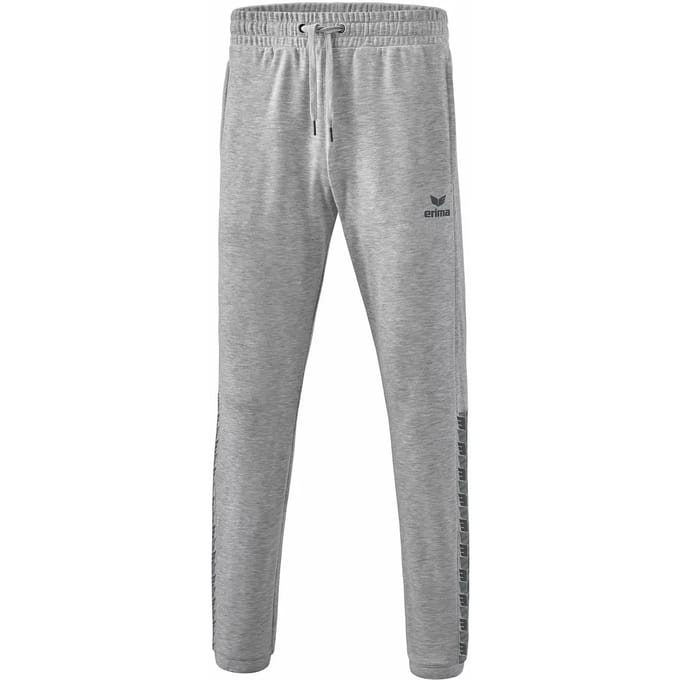 Erima Essential Team Sweatbroek Heren - Slate Grey / Licht Grey Melange | Maat: M