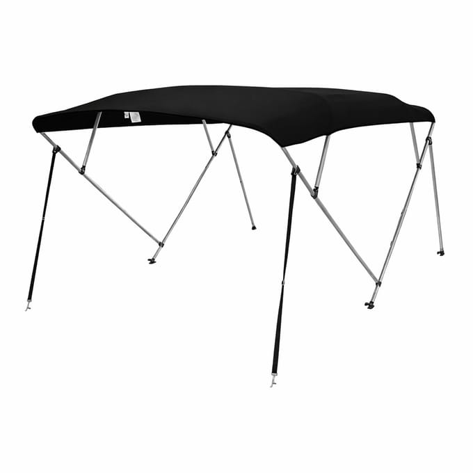 Biminitop 4-Boogs Zwart Zware Kwaliteit 600D