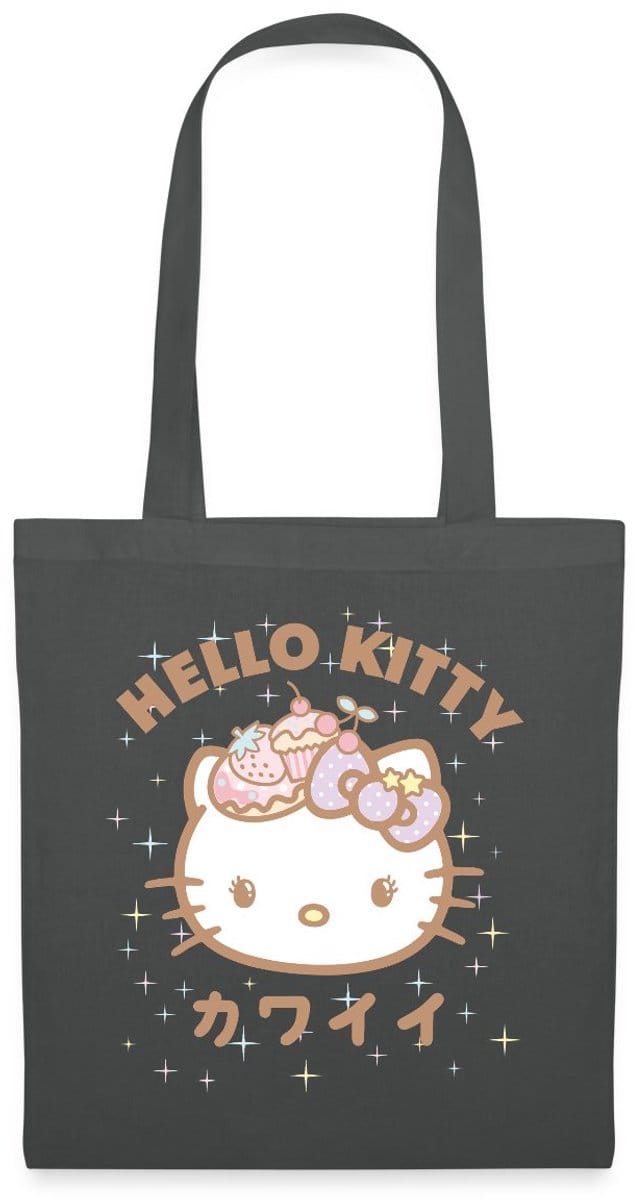 Hello Kitty Kawaii Stijlen Met Sterren Tas Van Stof Schoudertas