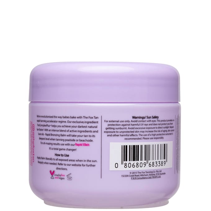 THE FOX TAN Accelerators Snelle bronzing balsem Zelfbruiners Dames 150 ml