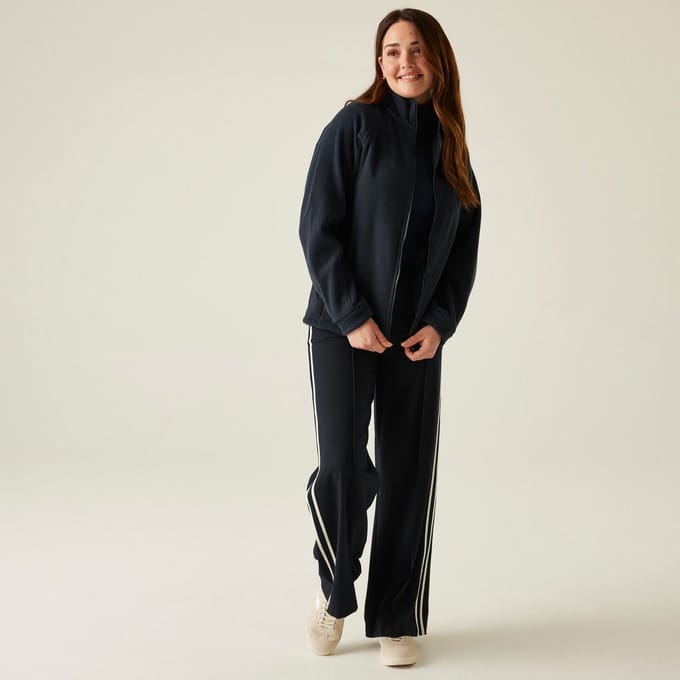 Fleece Dames Wandelen Zip-up Hoge Kraag