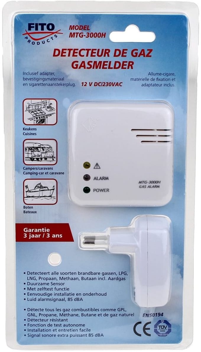 Garvan MTG-3000H Gasmelder 12 Volt
