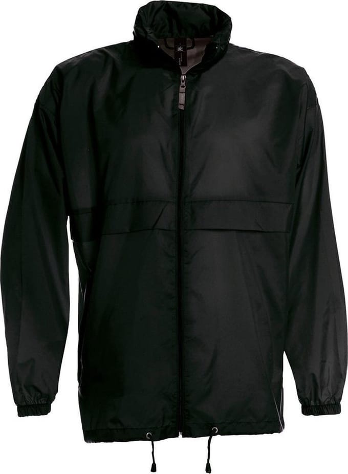 B&C Sirocco Heren Lichte Jas / Heren Jassen (Zwart)