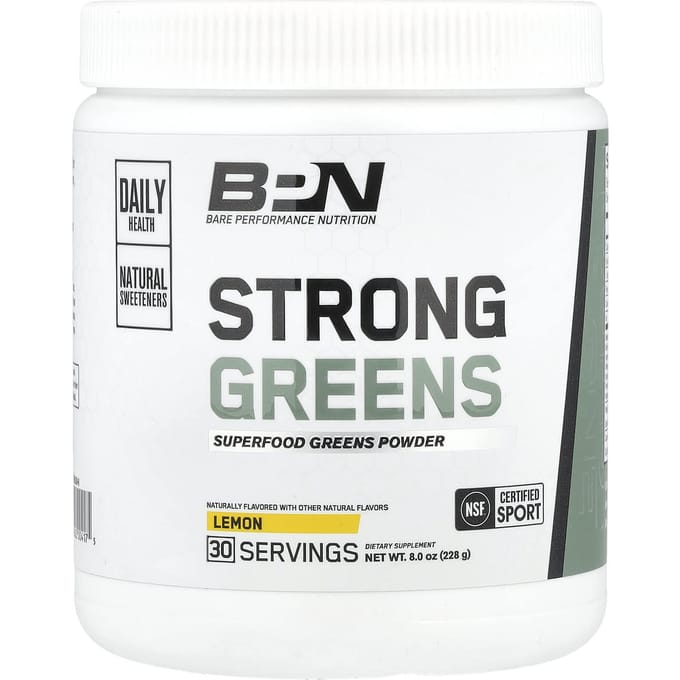 BPN, Strong Greens, Poudre de Superaliments Verts, Citron, 7,9 oz (224 g)