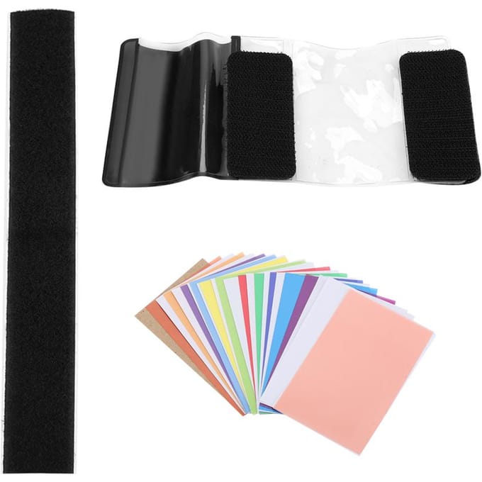 Lot de 12 filtres stroboscopiques colorés pour éclairage gray