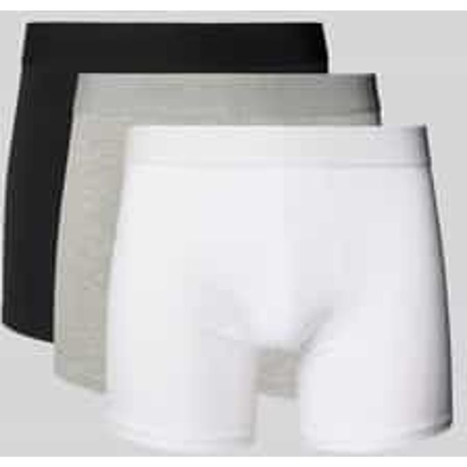 Boxershort met band met label in een set van 3 stuks