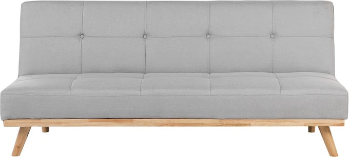 FROYA - Slaapbank 3-zits - Lichtgrijs - Polyester