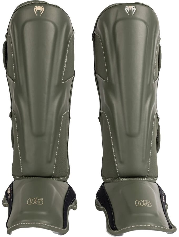 Venum Impact Evo Kickboks Scheenbeschermers Military Green - XL