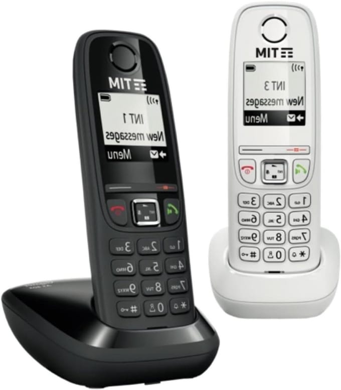 Draadloze Telefoon - Huistelefoon Set - Thuis Bellen - Twee Handsets - 2 Pack - Zwart
