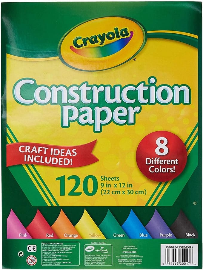Groot Pak Knutselpapier in 8 Verschillende Kleuren - 120 Vellen