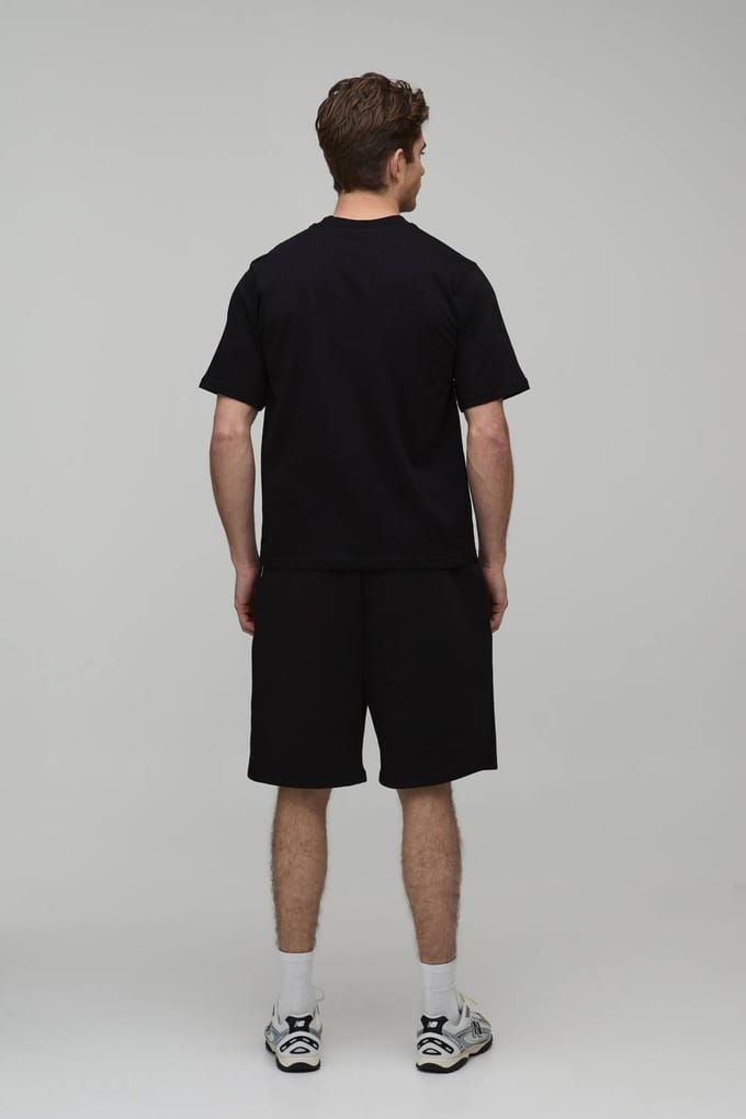2 Pack Essential Regular Fit T-Shirt | Black | Size XL