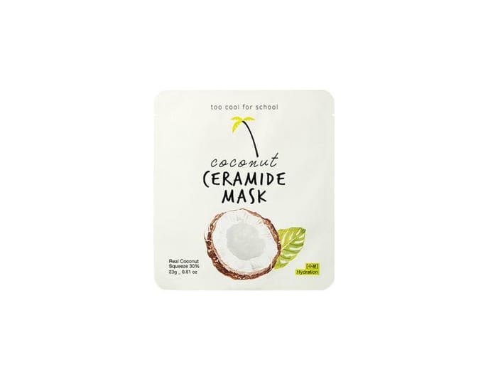 too cool for school Coconut Ceramide Mask 23g white