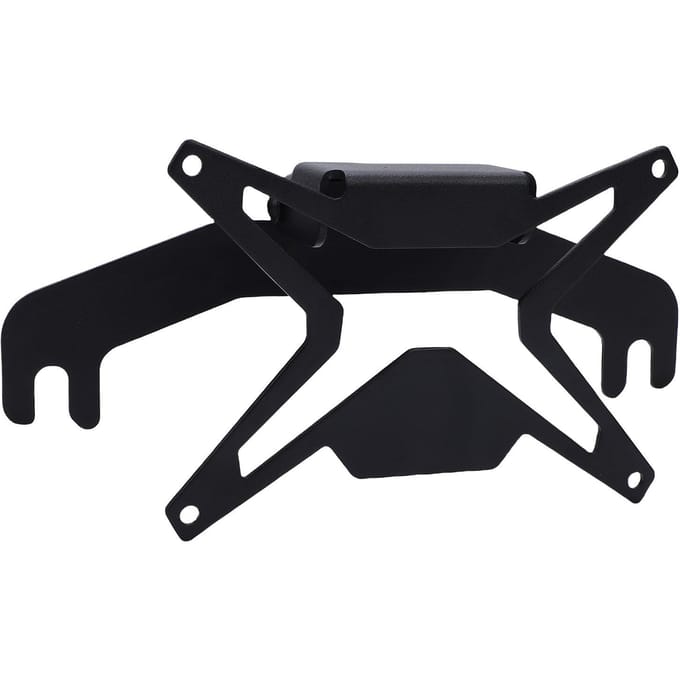 Support de Plaque d'Immatriculation de Treuil rabattable Universel pour Camionnette Tout-Terrain Camping-Car Support de Plaque d'Immatriculation Avant 10 pouces Guide-Câble Hawse