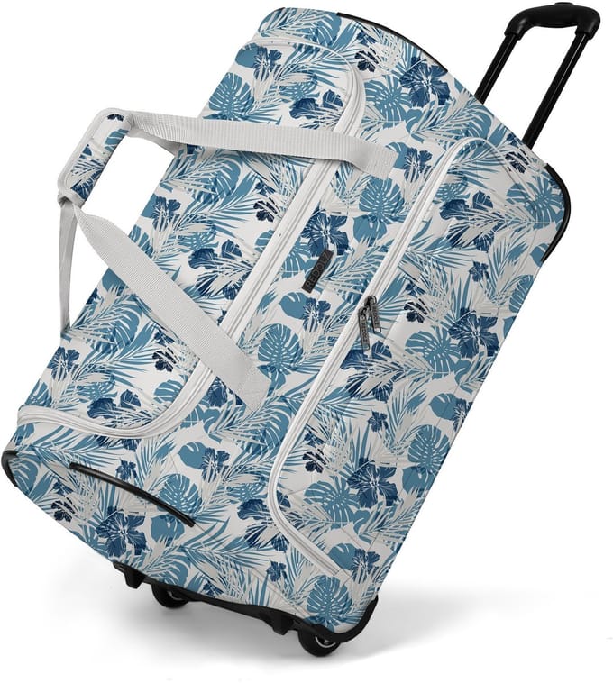 Redolz Duffle Essentials reistas met 2 wielen, 61 cm - print