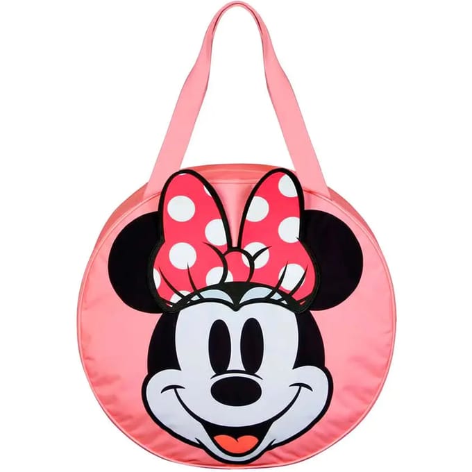 Karactermania - Disney - Minnie Mouse - Jumbo Strandtas met rits - Shopper - Pink