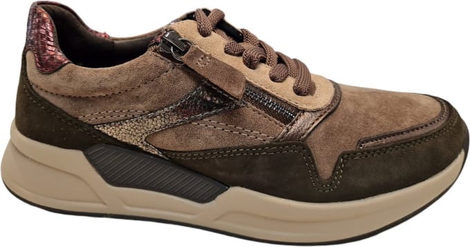 Gabor rollingsoft sensitive 56.957.30 - dames rollende wandelsneaker - multikleur - maat 37.5 (EU) 4.5 (UK)