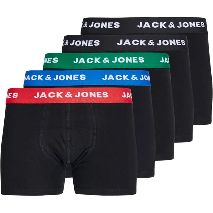 JACK&JONES JUNIOR JACHUEY TRUNKS 5 PACK NOOS JNR Jongens Onderbroek - Maat 164