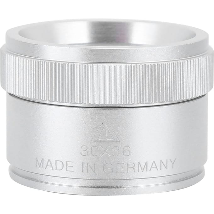 30X Vergrootglas Handheld Draagbaar Vergrootglas voor Sieraden Munten Identificatie Zilver zilver