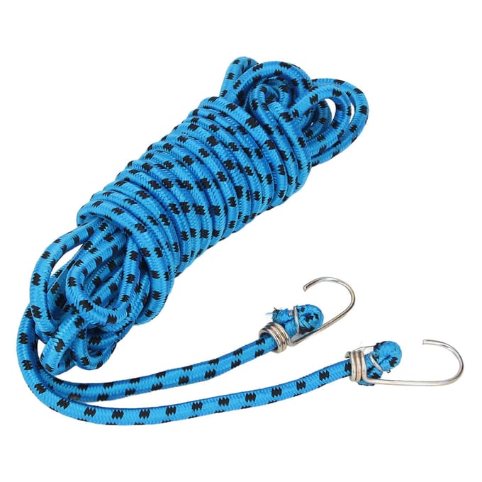 2 STUKS Bungee Koord 8m Lengte Multifunctioneel Rubber Zwaar Uitvoerbaar Bungee Riem voor Buiten blue