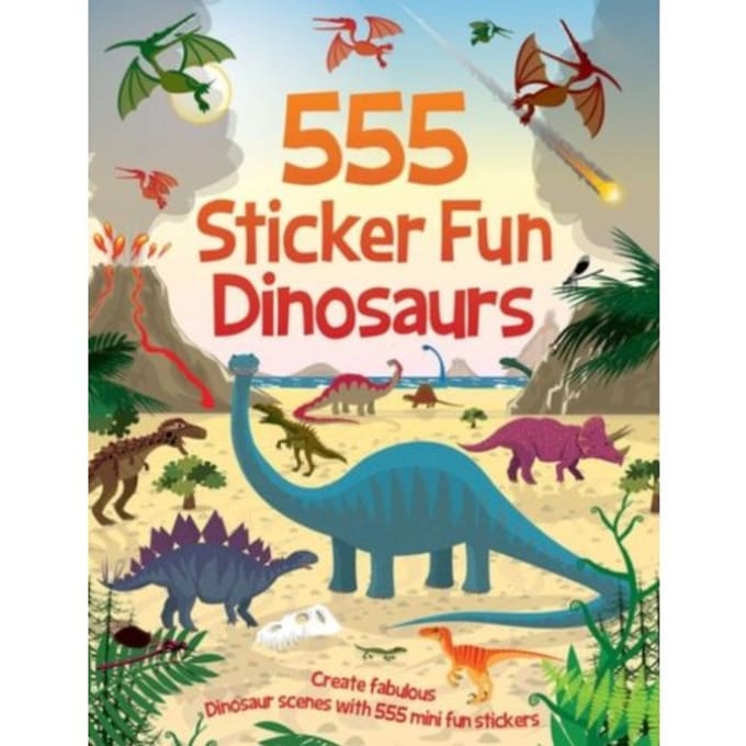 555 Sticker Fun - Dinosaurs Activity Book - 555 Sticker Fun - Oakley Graham