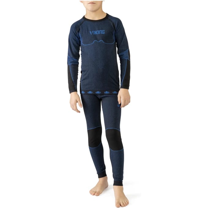 Viking Riko Lange Mouwen Basislaagset Blauw 128-140 cm Jongen