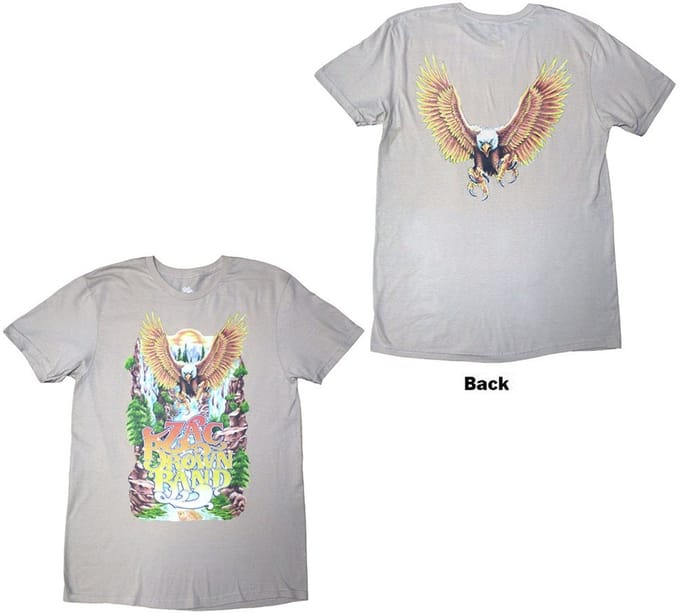 Zac Brown Band - Eagle Heren T-shirt - S - Creme