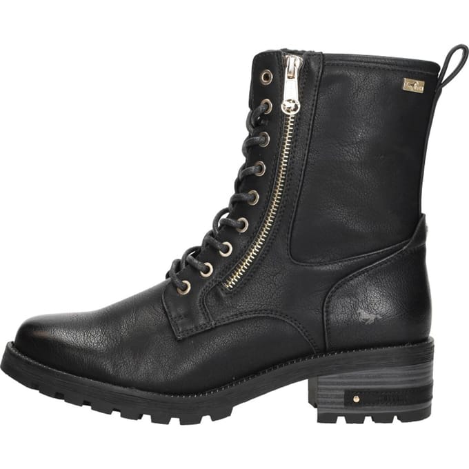 Mustang dames veterboot - Zwart - Maat 42