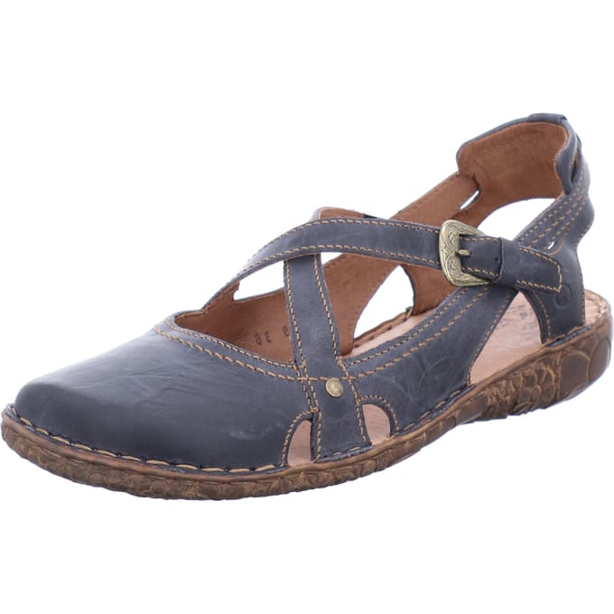Josef Seibel - ROSALIE 13 - Platte sandalenDames Sandalen - Kleur: Blauw - Maat: 36