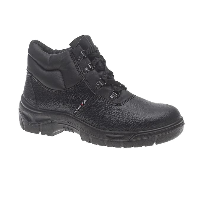 Warrior Heren Chukka Work Safety Boots (Zwart)