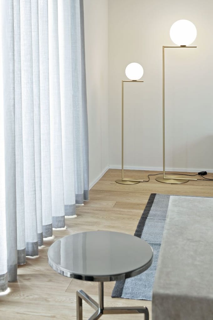 Flos - IC F vloerlamp - messing - S - goud