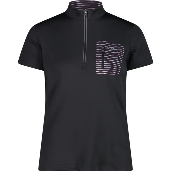 Dames-T-shirt met halve rits CMP