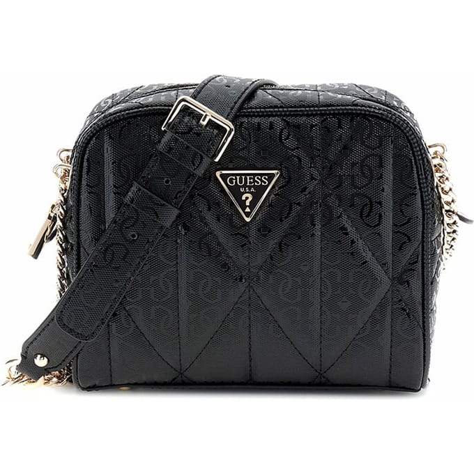 GUESS Schoudertas Aldina Camera Crossbody Bag Black Zwart
