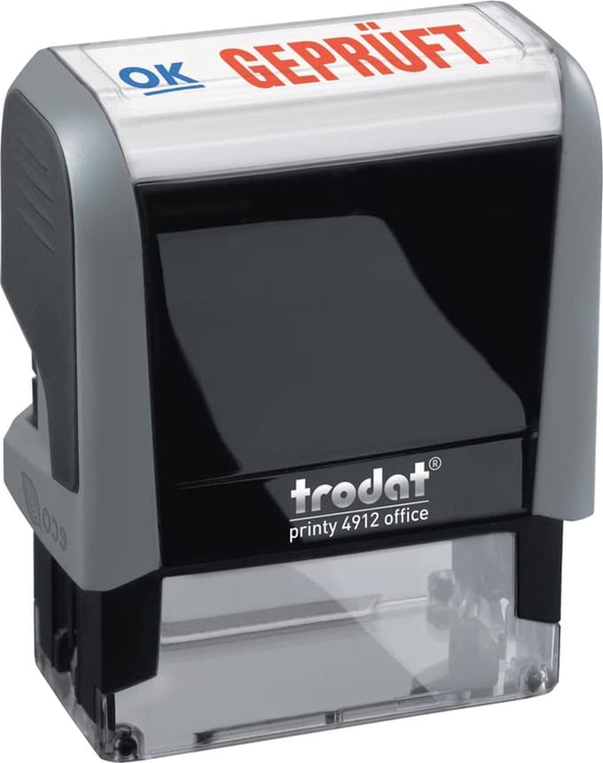 trodat Textstempelautomat Office Printy 4.0 4912 'GEPRÜFT'