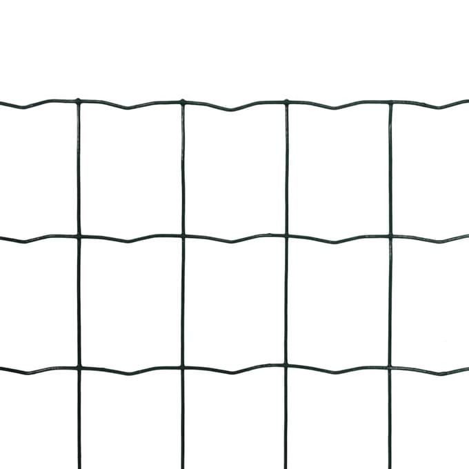 vidaXL - Euro - hek - 10x1,5 - m - staal - groen