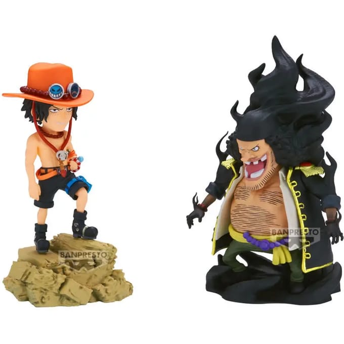 Beeldje Banpresto One Piece Portgas D.Ace Vs Marshall.D.Teach (x2)