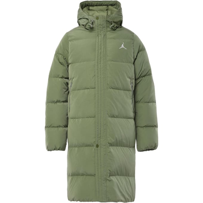 Jordan Donsjas Heren Licht Olijfgroen Geel M gray