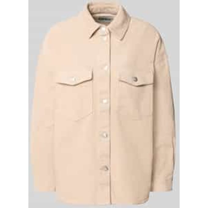 Loose fit hemdjack van pure katoen model 'TIGGY'