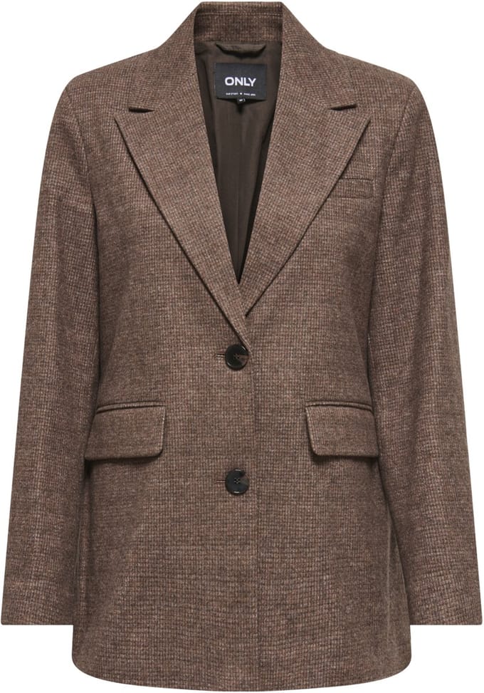 Only Blazer Onlimmy Life Check Blazer Otw 15368317 Chestnut/minicheck Dames Maat - M