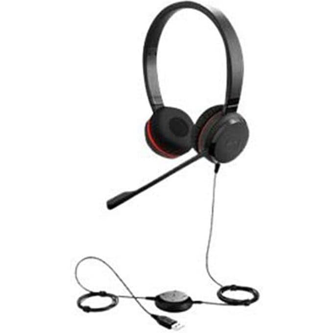 Jabra Evolve 30 II UC On Ear headset Kabel Stereo Zwart Microfoon uitschakelbaar (mute), Volumeregeling Computer